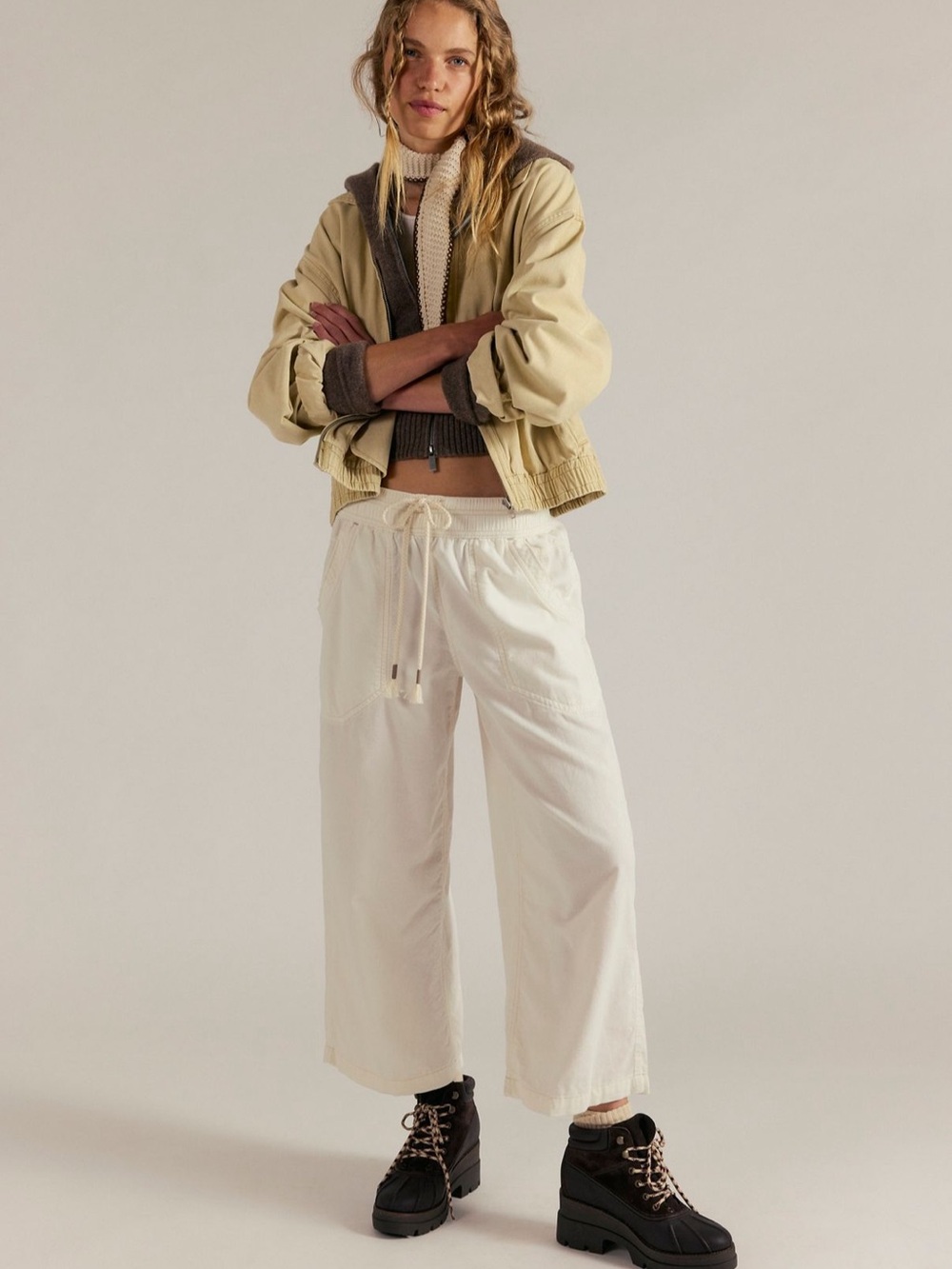 NWT Free People Easy Peasy Pull On Cord Jeans